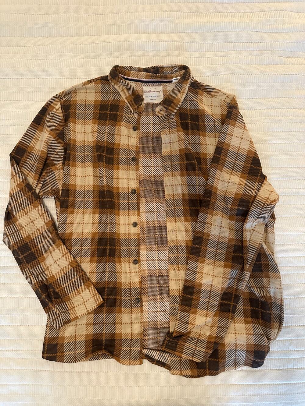Weatherproof XXL Ribbed Button Down